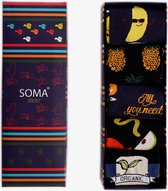 5 Pair Livoni Socks - Leuke Vrolijke Happy Funny Socks Sokken - All You Need Is Fruit - Family pack - 3x 36-40 EN 2x 41-46 - Verjaardag - Kerstmis - Cadeau - Giftbox