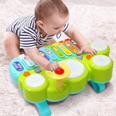 Ohuhu Xylophone Tafelmuziek Speelgoed Multifunctioneel Speelgoed Kids Drum Set, Discover & Play Piano Toetsenbord, Xylofoon Set Elektronisch Leren Speelgoed voor Baby Peuter Kids Kerst Verjaa