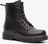 Blue Box dames veterboots - Zwart - Maat 39