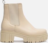 Ann Rocks Chelsea boots beige Leer 188650 - Dames - Maat 40