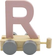 Lettertrein R roze | * totale trein pas vanaf 3, diverse, wagonnetjes bestellen aub