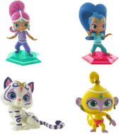Shimmer en Shine Speelset met 4 figuurtjes - Shimmer - Shine - Nahal & Tala - 6cm