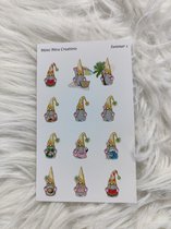 Mimi Mira Creations Planner Stickers Gnomes Summer 1
