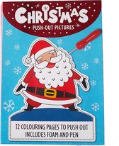 Prikblok Kerst - 'Push-Out Plaatjes' met Prikblok en Prikpen