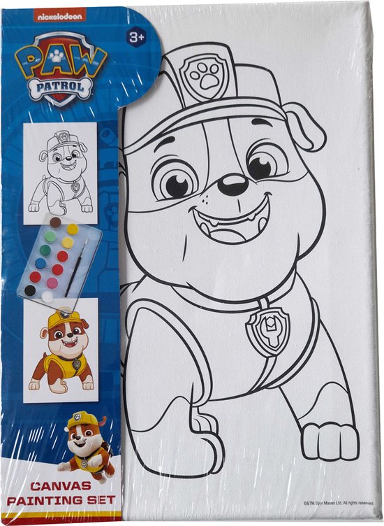 PAW Patrol Canvas Painting Set Rubble