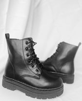 ByFame 55-274L  meisjes laarzen - boots - zwart  maat 29