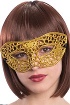 Carnival Toys Verkleedmasker Glitter Dames Goud One-size