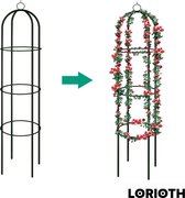 LORIOTH® Bruiloft Decoratie - Bruiloft Pilaar - Boog - Tuindecoratie - Bruiloft Versiering - Bloemen Pilaar - Zwart