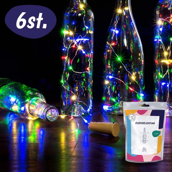 Mondwater schaduw vreugde Fairy Lights - Flesverlichting Kerst - Kerstverlichting - Flesverlichting  Met Kurk -... | bol.com