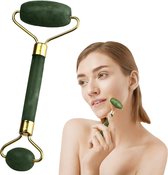 Jade roller - Gezichtsmassage roller - Huidverzorging - Anti Rimpel - Groen