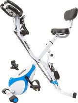 Skandika Foldaway X-3000 Fitnessbike – Hometrainers - Hometrainer fiets - F-Bike B-Bike met rugleuning, ergometer fiets, opvouwbaar - Multi-Gym 4 in 1 Oefenfiets, Ligfiets, Benentr