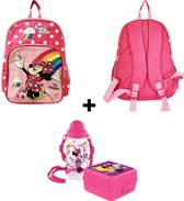 Disney Minnie Mouse Backpack 40 cm + Minnie Mouse Sandwichbox Set