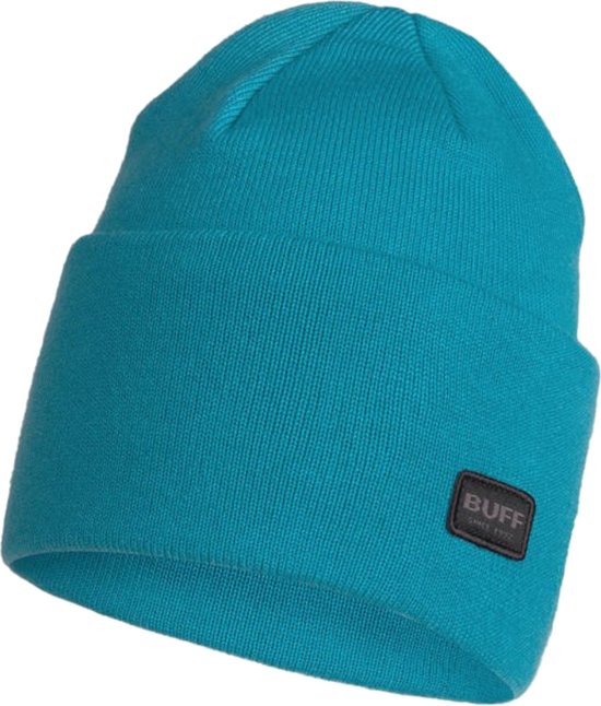 Buff Knitted Hat Niels 1264577421000, Unisex, Blauw, Muts, maat: One size
