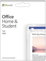 Microsoft Office Home & Student 2019 - Alleen voor Windows 10/11 - 1 PC - Meerdere Talen - Levenslange Licentie