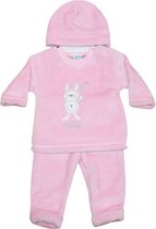 Just Too Cute - Baby Velours Outfit - 3-delig - Cutey Bunny - Mt 74