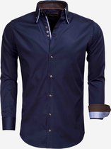 Overhemd Lange Mouw 75488 Dark Navy