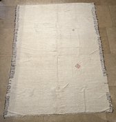 The Curious- Turks tapijt- Handgemaaakt- %100 Hemp rope- Wit- 200x168 cm