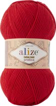 Alize Cotton Gold Pratica Red 56 Pakket 5 Bollen