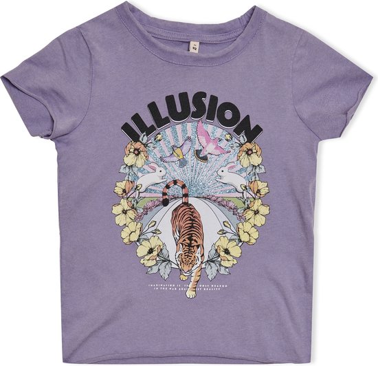 KIDS ONLY KMGLUCY FIT S/ S PLANET TOP BOX JRS T-shirt Filles - Taille 98