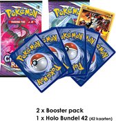 Pokémon Kaarten - Sword & Shield - Chilling Reign Booster Packs x 2 met Holo Bundel 42 - Cadeautip!