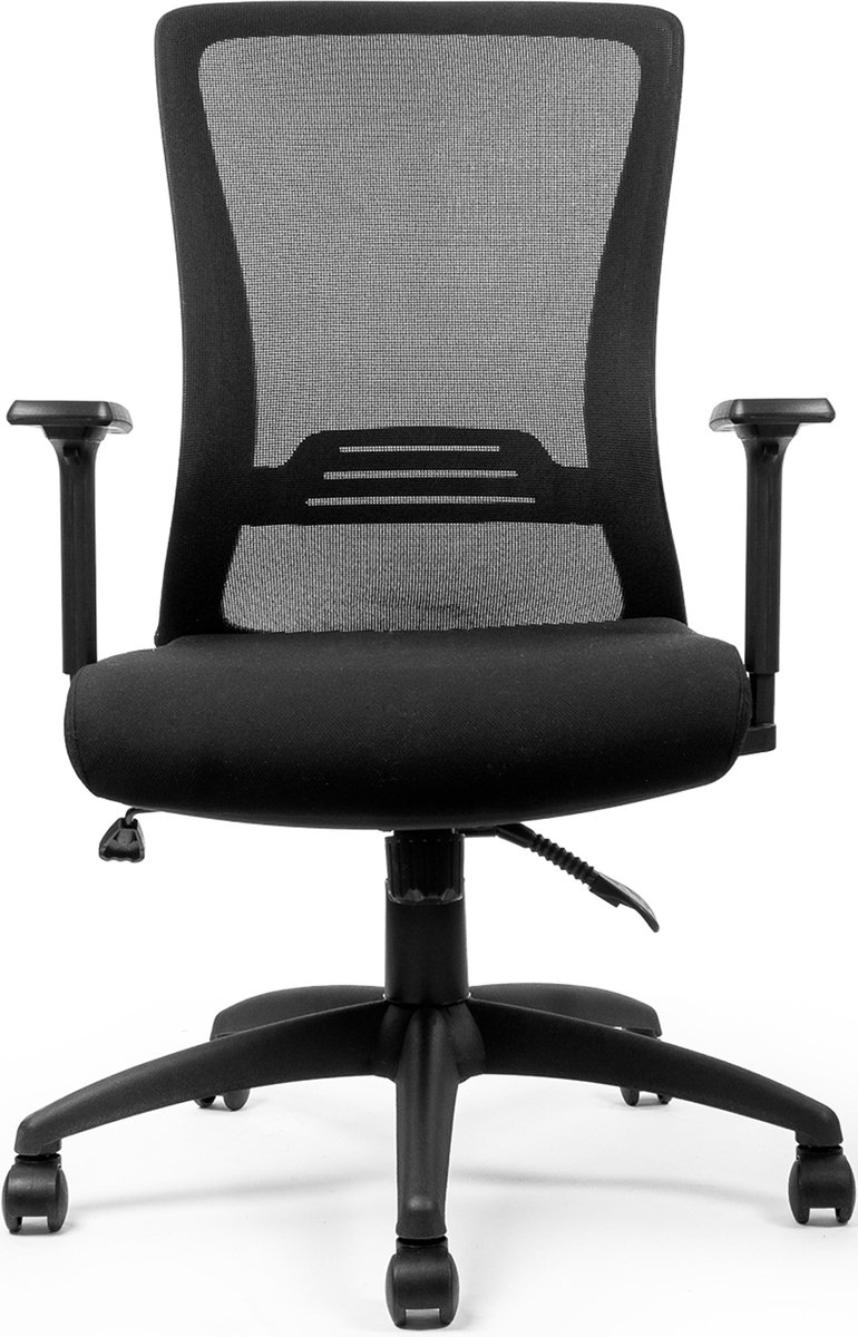 LifeGoods Ergonomische Bureaustoel - Office Chair - Verstelbaar - Volwassenen - Zwart - LifeGoods