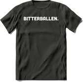 Bitterballen - Snack T-Shirt | Grappig Verjaardag Kleding Cadeau | Eten En Snoep Shirt | Dames - Heren - Unisex Tshirt | - Donker Grijs - XL