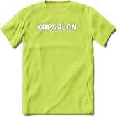Kapsalon - Snack T-Shirt | Grappig Verjaardag Kleding Cadeau | Eten En Snoep Shirt | Dames - Heren - Unisex Tshirt | - Groen - S
