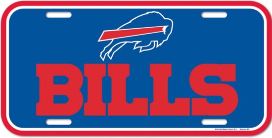 Buffalo Bills - NY Bills - NFL - American Football - Gridiron - Wall decor - Metalen kentekenplaat VS - Metal license Plate USA - Wincraft