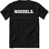 Noodels - Snack T-Shirt | Grappig Verjaardag Kleding Cadeau | Eten En Snoep Shirt | Dames - Heren - Unisex Tshirt | - Zwart - XXL