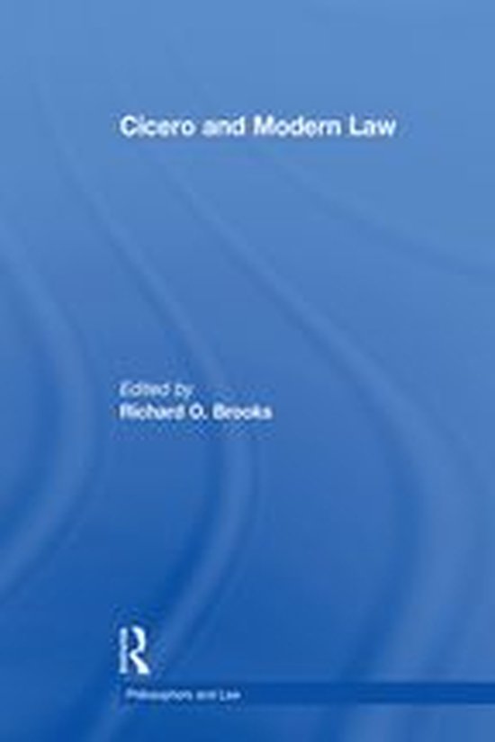 Philosophers and Law - Cicero and Modern Law - cover