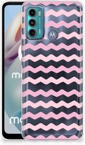 GSM Hoesje Motorola Moto G60 Bumper Hoesje Waves Roze