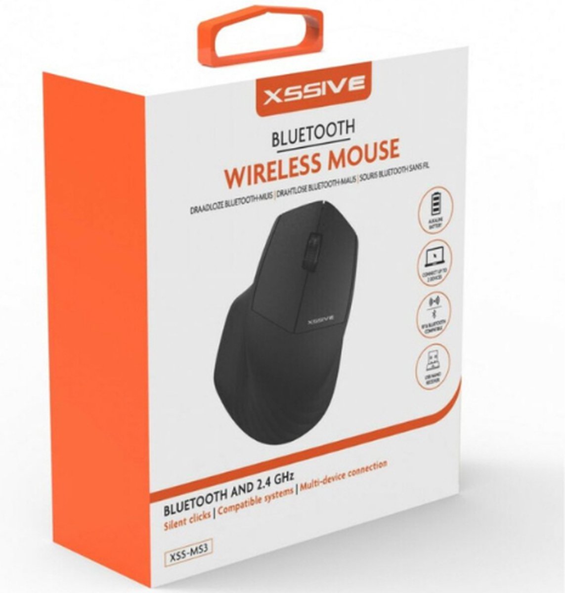 BLUETOOTH WIRELESS MOUSE - bluetooth muis 2.4 GHz - XSS-MS3