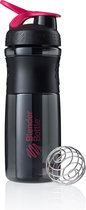BlenderBottle SportMixer Tritan Grip - Shaker / bouteille de protéines - 820ml - Noir / Rose