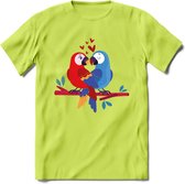 Valentijn T-Shirt | Grappig Valentijnsdag Cadeautje voor Hem en Haar | Dames - Heren - Unisex | Kleding Cadeau | - Groen - M