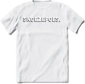 Snoezepoes - Valentijn T-Shirt | Grappig Valentijnsdag Cadeautje voor Hem en Haar | Dames - Heren - Unisex | Kleding Cadeau | - Wit - XL