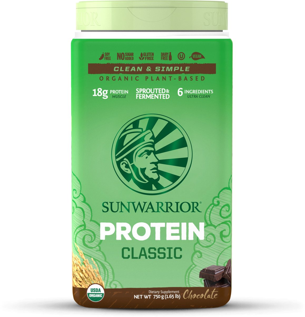 Goedkoopste Sunwarrior Classic Proteïne Chocolade - 750 gram