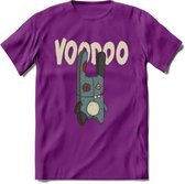 Voodoo pop T-Shirt Grappig | Halloween Kleding Kado Heren / Dames | Animal Skateboard Cadeau shirt - Paars - XL