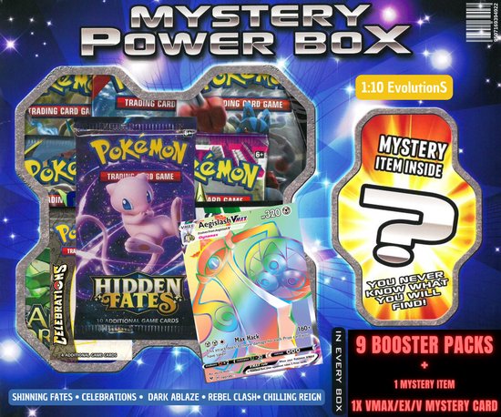 Thumbnail van een extra afbeelding van het spel ✅ Pokémon MYSTERY BOOSTER BOX + 1x EX / V / GX / VMAX CARD