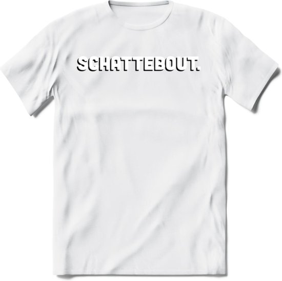 Schattebout - Valentijn T-Shirt | Grappig Valentijnsdag Cadeautje voor Hem en Haar | Dames - Heren - Unisex | Kleding Cadeau | - Wit - S