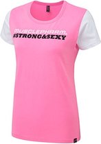 Womens Strong & Sexy T-Shirt Hot Pink (MPLTS486) L