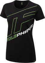 Womens Outline Logo Tee Black-Green (MPLTS487) L