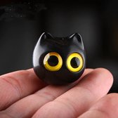 WiseGoods Premium Mini Kat Bureau Beeldje - Cadeau - Speelgoed - Miniatuur - Hobby - Geschikt Voor DIY / Sieraden / Sleutelhanger