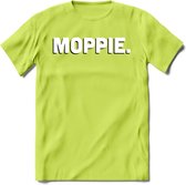 Moppie - Valentijn T-Shirt | Grappig Valentijnsdag Cadeautje voor Hem en Haar | Dames - Heren - Unisex | Kleding Cadeau | - Groen - M