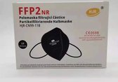 20 Stuks - HJR FFP2 Zwart Mondkapje/Mondmasker - per stuk verpakt - Gecertificeerd CE 0598