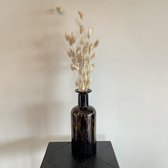 Natural Collections - Vaas glas cheetah - 30 cm hoog - bruin