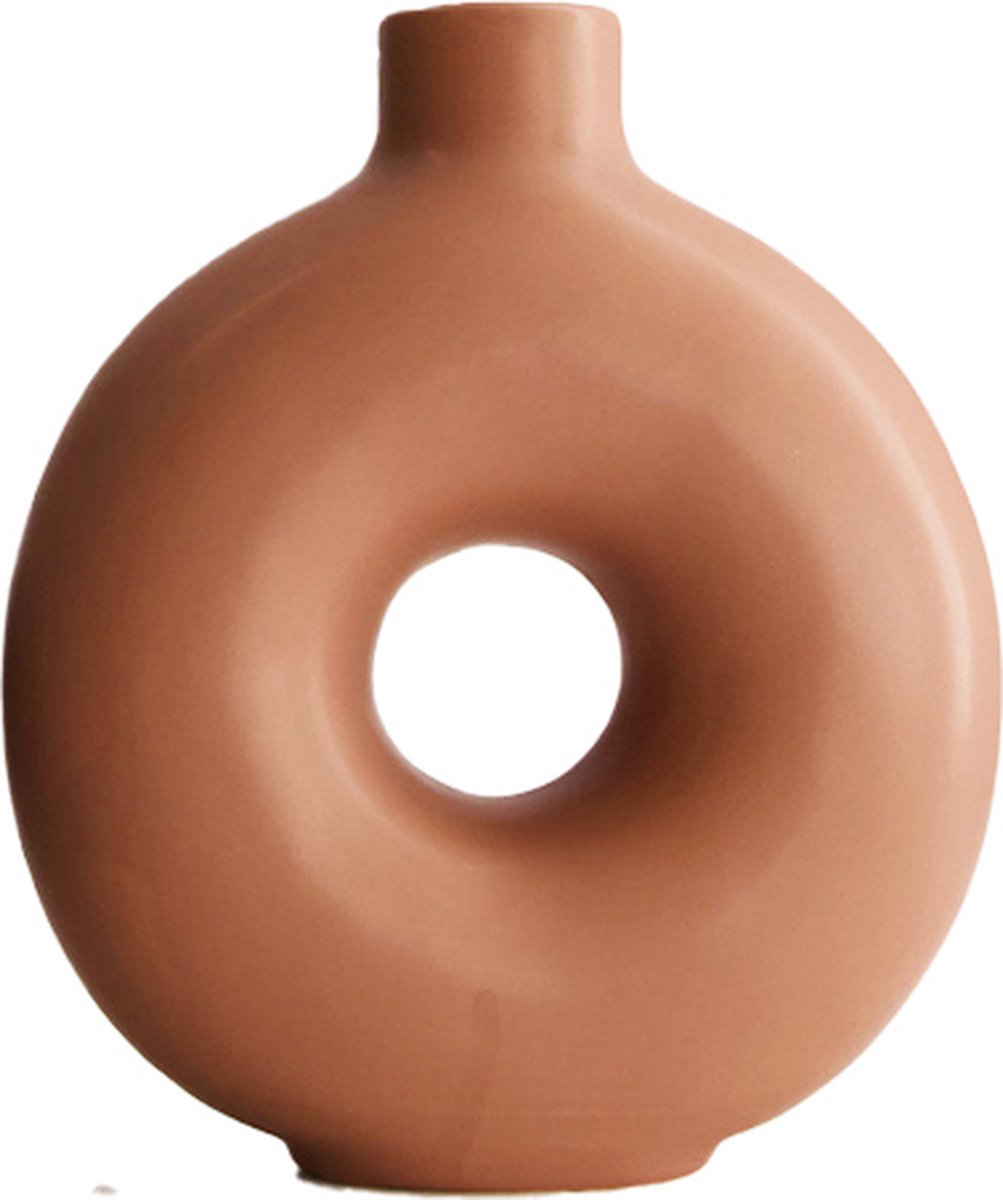Natural Collections - Vaas keramiek - roze | 20 cm hoog