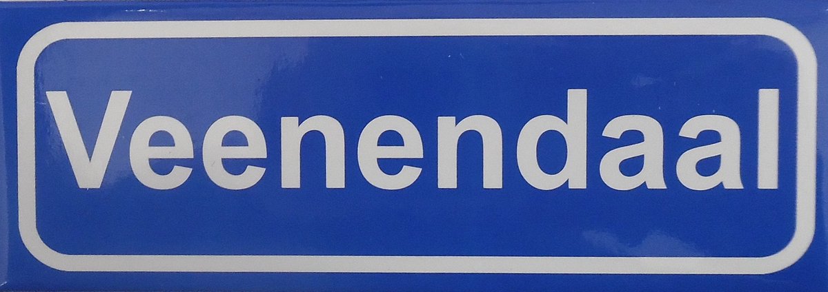 Souv© - magneet plaatsnaambord Veenendaal