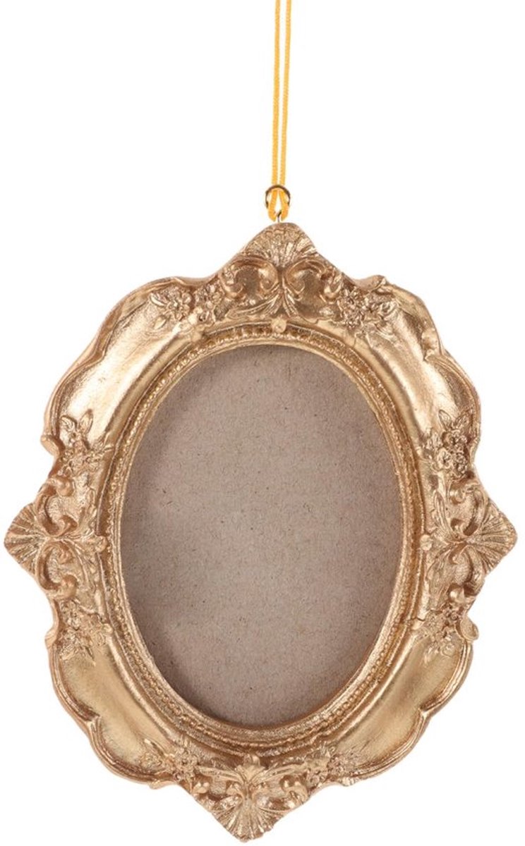 Mini Fotolijst Kerst Ornament om te Hangen Vintage Stijl Kleine Gouden Lijst voor Wanddecoratie voor Kerst