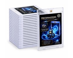 Deckmasters® Magnetische Kaarthouders 20 Stuks - 35PT Card Holder - Ultra Thin 4,5 mm - Toploader - UV 99+ Bescherming voor verzamelkaarten – magnetic cardholder - Verpakt in hersluitbare sleeves