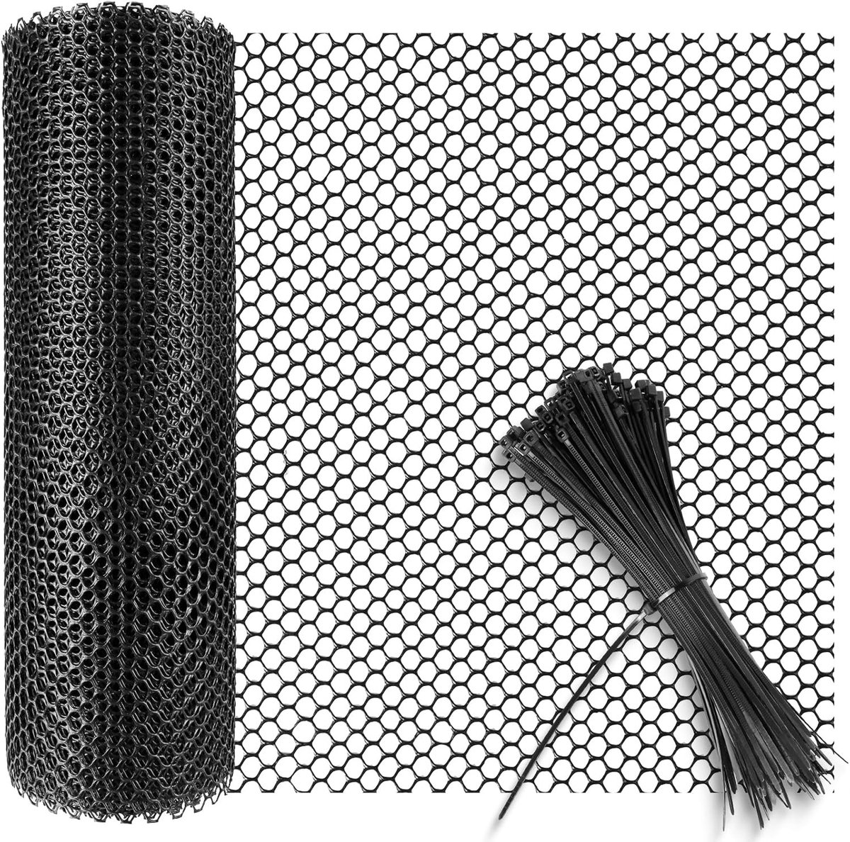 Hekwerk van Plastic Gaas 40cm x 10m voor Tuin, Balkon en Pluimvee Bescherming met Duurzaam Net